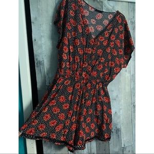 Cotton On Floral and Polka Dot Romper